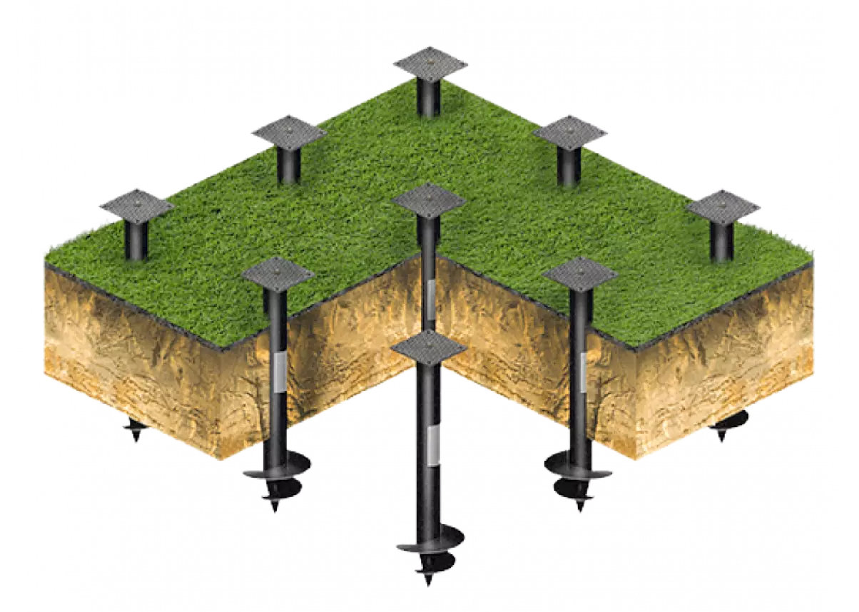 Свайно - винтовой фундамент